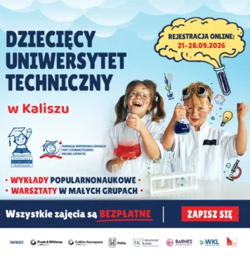 VI semestr Dziecięcego Uniwersytetu Technicznego w Kaliszu – czas na nowe przygody! VI semestr Dziecięcego Uniwersytetu Technicznego w Kaliszu